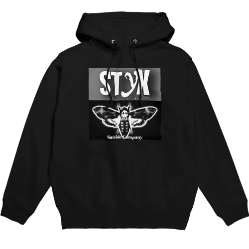 メンガタスズメ蛾STYXロゴパーカー Hoodie