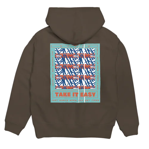 TAKE IT EASY 青 Hoodie