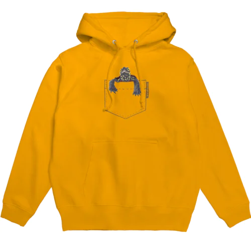 ポケットからクサガメ 大ポケット Hoodie