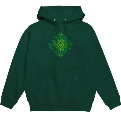 ドットCIRCUIT-001 HEART-MIDORI Hoodie