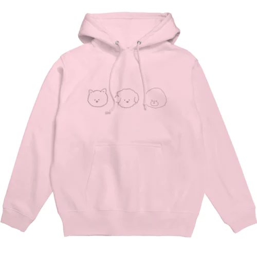 ふわふわ犬 Hoodie