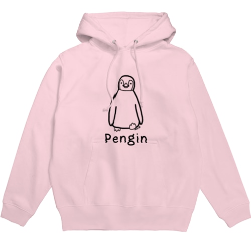Pengin (ペンギン) 黒デザイン Hoodie