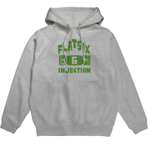 FLAT 6 INJECTION(GREEN) パーカー