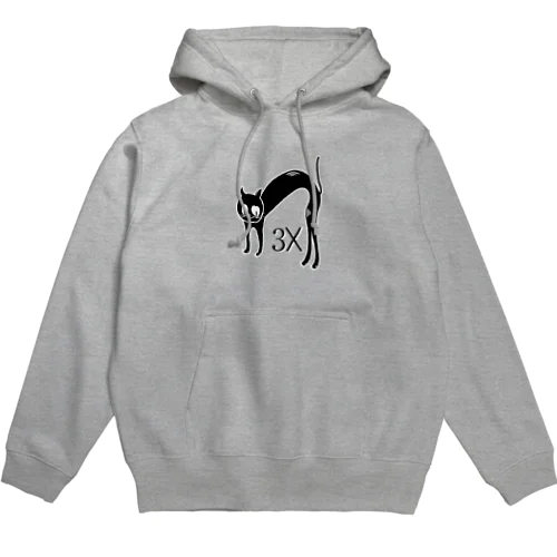 3匹の猫（Cat Times 3x） Hoodie