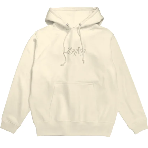 ロウリュ パーカー　グレー文字 löyly Hoodie