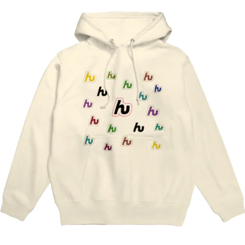 んぱんぱ　「ん」パーカー (カラフル) Hoodie