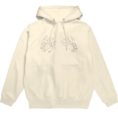 肩甲骨と手/Scapula and hands Hoodie