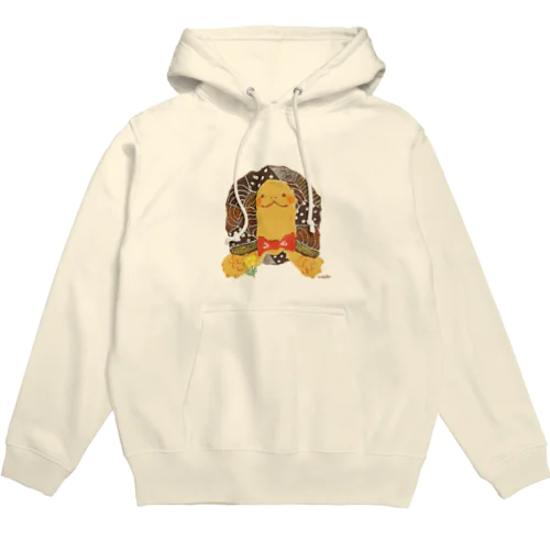 蝶ネクタイのゾウガメくん Hoodie