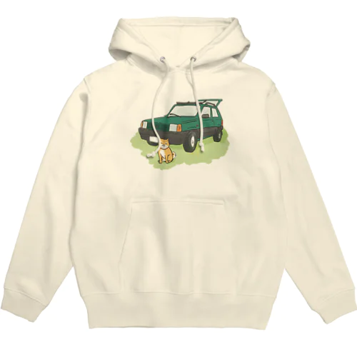 【緑】ぱんだといぬ Hoodie