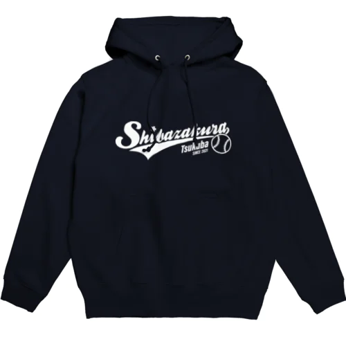 芝桜パーカーボールあり白文字 Hoodie