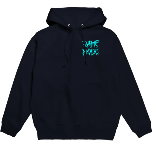 Logo (LIGHT BLUE)＆ Back print Hoodie  Hoodie