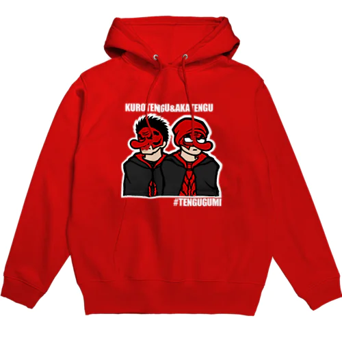 マント天狗パーカー（白文字） Hoodie