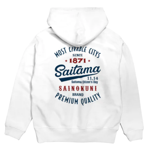 [★バック] Saitama -Vintage- (淡色Tシャツ専用) Hoodie