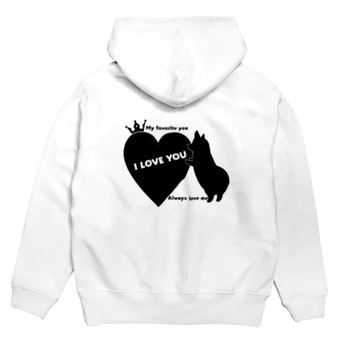 I LOVE YOU CORGI Hoodie