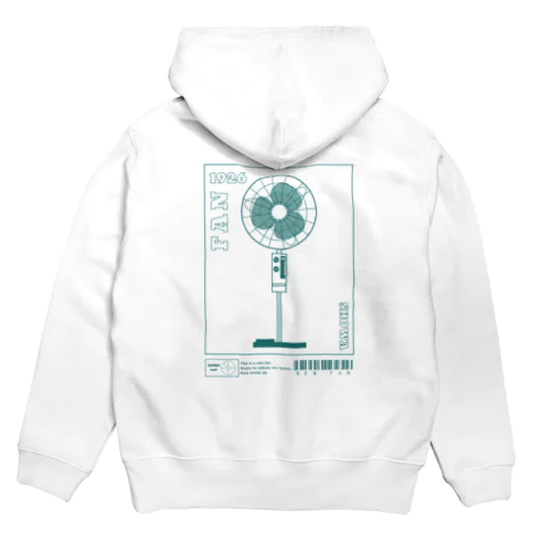 FAN　扇風機　両面プリント Hoodie