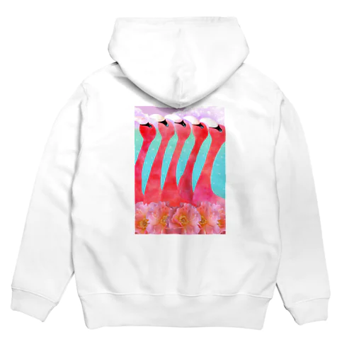 ピンクフラミンゴ Hoodie