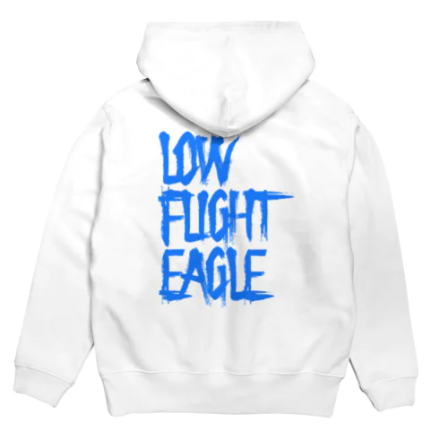 LOW FLIGHT EAGLE 青ロゴ パーカー