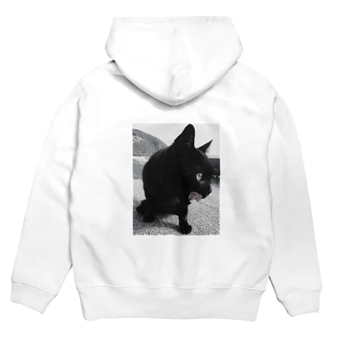 HF 波止場の猫ちゃん フォトプリント Hoodie