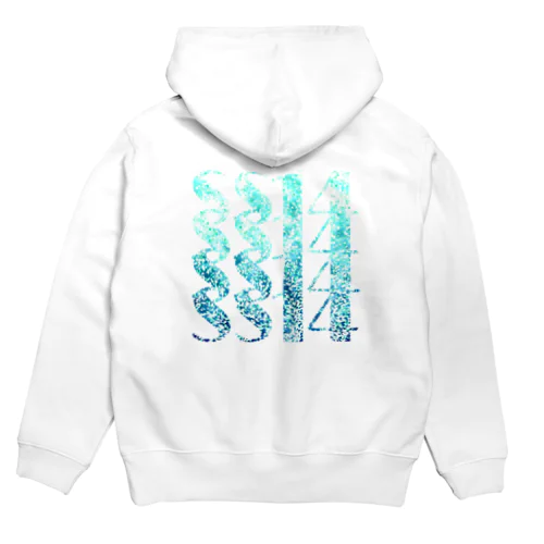 スクロール(アクア) Hoodie