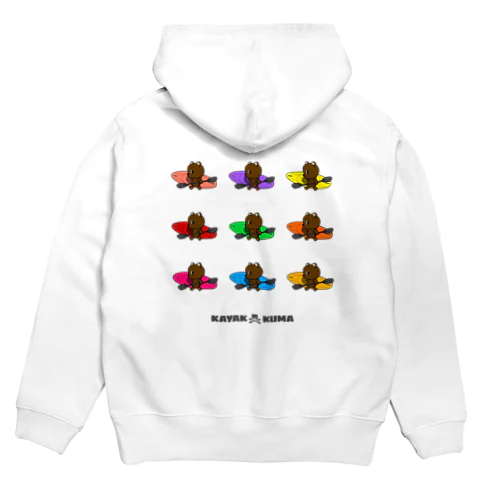 カヤック×クマ（9color） Hoodie