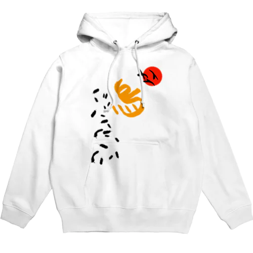 和デザインな烏(黒)  Hoodie