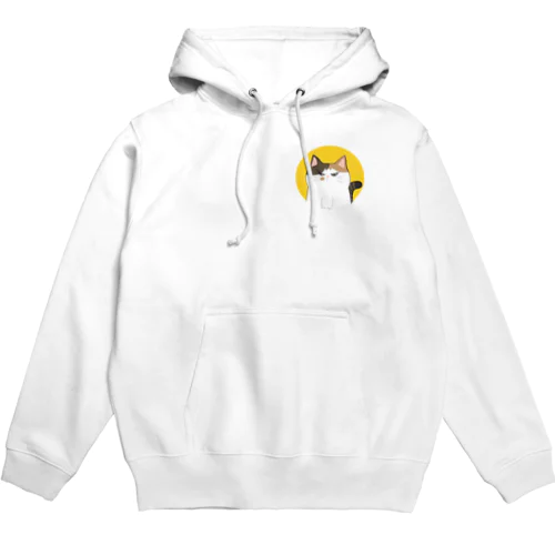 大きめまんまる三毛猫 Hoodie