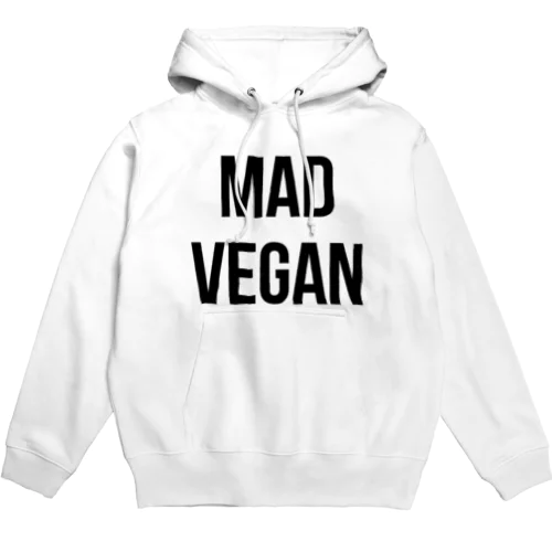 mad vegan（黒文字） パーカー