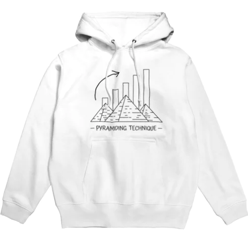 PYRAMIDING TECHNIQUE（Tシャツ･パーカー）（投資・株クラのデザイン） Hoodie