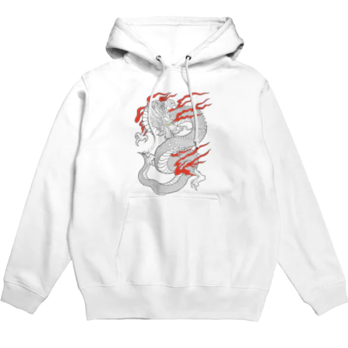 白龍 (線画) Hoodie