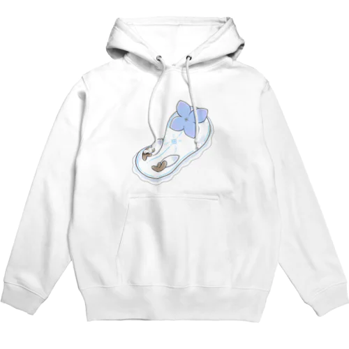 ツノアリウサギアジサイモドキウミウシ 青色ver. Hoodie