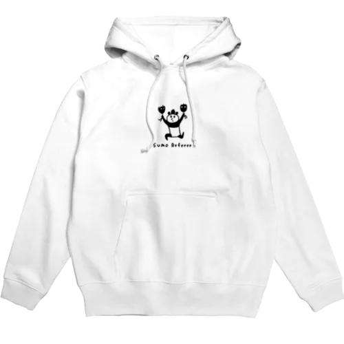 大相撲　二刀流のパンダ行司 Hoodie