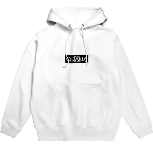 QUALIA box logo hooded sweatshirt パーカー