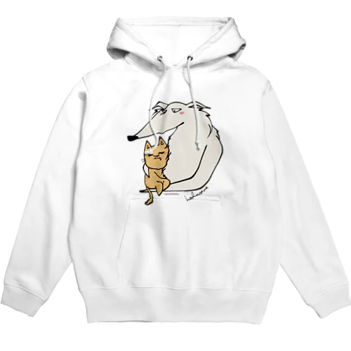 ボルゾイとネコ　寝かしつけ Hoodie