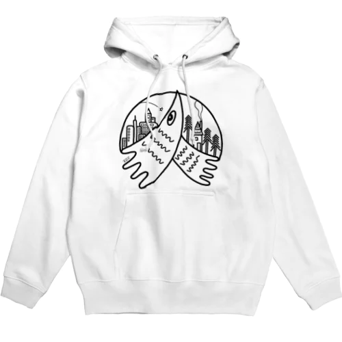 ヒトドリの夢（白） Hoodie