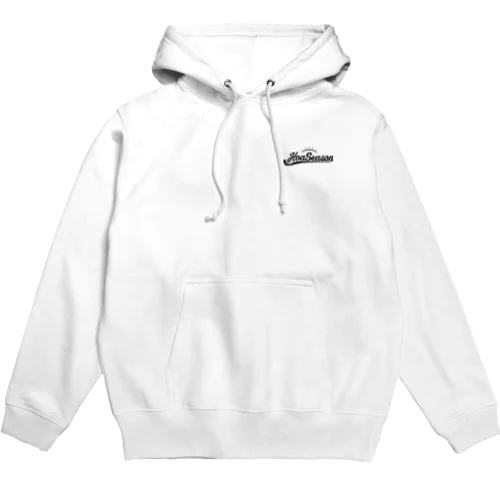 logo hoodie white&gray Hoodie