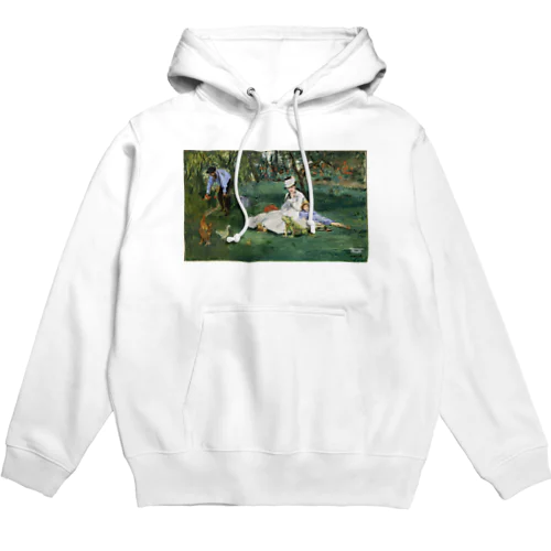 モネとグリーンイグアナ Hoodie