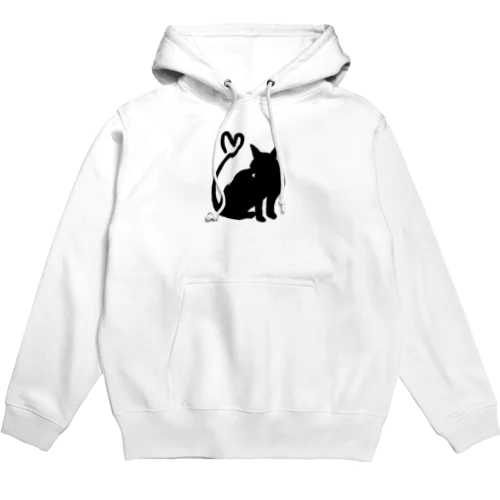 ネコ　ハート　 Hoodie