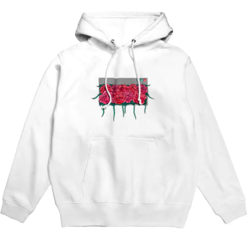 窓際のお花 (赤) Hoodie