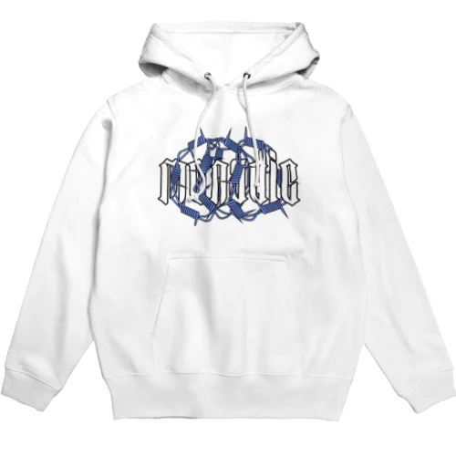 (１着限定)危険地帯 (ホワイト＆ブルー) Hoodie