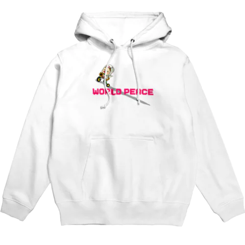 世界平和だよ！さげみちゃん（ドット文字） Hoodie