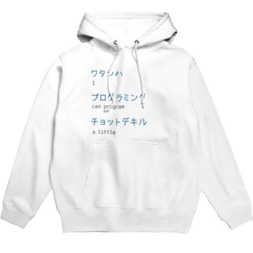 ワタシハプログラミングチョットデキル Hoodie