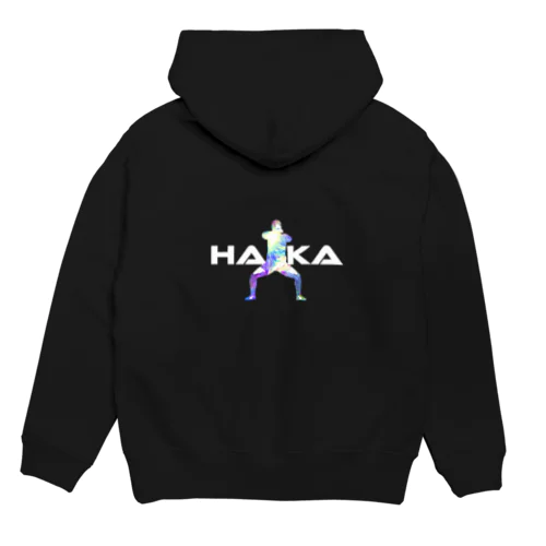 ラグビー　ハカ（黒地） Hoodie