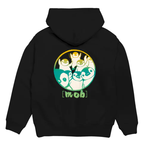 【バックプリント】ペンギン[mob]（きみどり） Hoodie