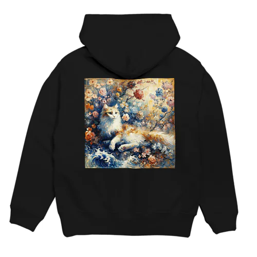 ”cat feat:monet's vibes" Hoodie