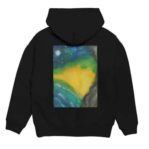 夜の海辺 Hoodie