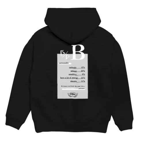 B型★モノクロ Hoodie