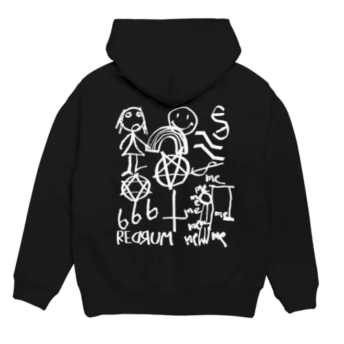 Children's scribbles. Hoodie