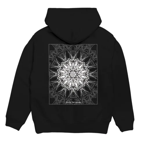 ゼンタングル風_枠有り Hoodie