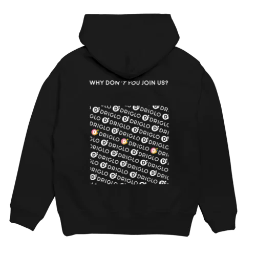 ドリグロホワイトオレンジロゴ Hoodie