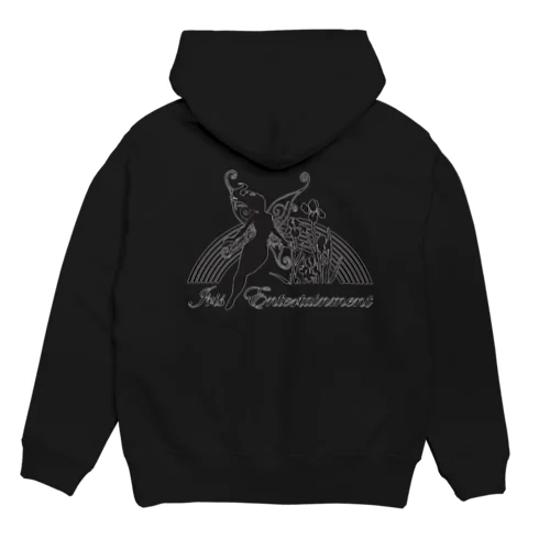 Iris Entertainmentパーカー(プルオーバー・黒) Hoodie